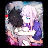 Michiru embracing Otsuu (Second Prologue)