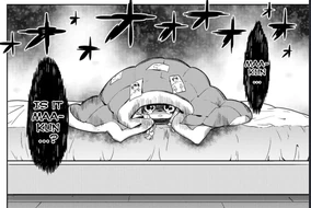 Kinue becomes saddened when Makabe leaves their home for his grandfather's place