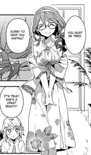 Midori ready to serve the Adagakis