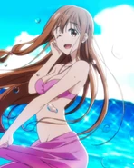 Neko in her beachwear