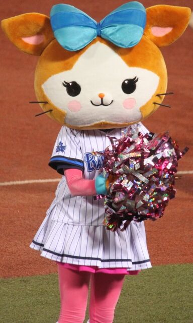 Mondo Mascots on X: The Yokohama Baystars' mascots Kirara and Starman play  dodgeball.  / X