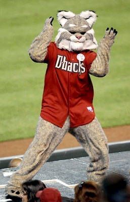 D Baxter The Bobcat Arizona Diamondbacks Opening Day Mascot Bobblehead FOCO