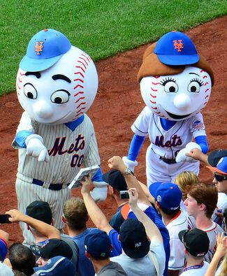 New York Mets Mascot Mr. Met  New york mets, Ny mets logo, Mets