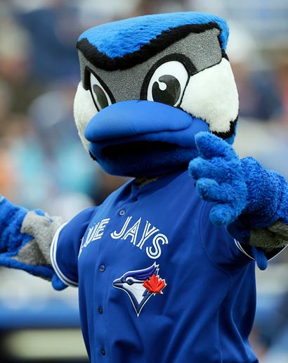 Play Ball! MLB Mascots Toronto Blue Jays Ace in Watercolor
