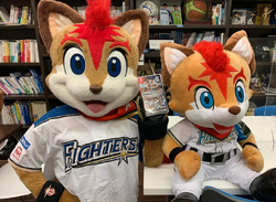 2019 BBM Hokkaido Nippon-Ham Fighters #F71 Frep the Fox / Polly Polaris /  B.B. / C.B.