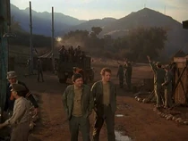 Nurses shower-chosen people.jpg (38 KB) The Korean family leave on a truck. Interestingly, the sign on the tent to the right says "Nurses Shower" - not commonly seen.