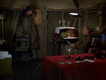 Chaplains tent-letters