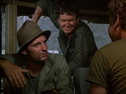 Boone in the plot to get rid of Frank Burns in 'Henry Please Come Home".