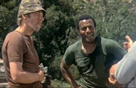 Fred Williamson [in a scene with Hawkeye Pierce ()] played "Spearchucker" Jones in the 1970 MASH film.