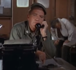 Colonel Lacey on the horn