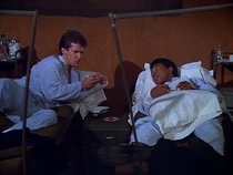 Patients-thats show biz.jpg (33 KB) Brian Byers (left) and Freddie Dawson as two patients. Byers previously appeared in "Mulcahy's War". Both patients later play poker with Marina.