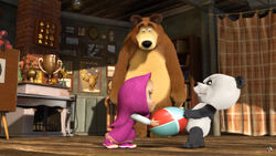 Маша и медведь маша и панда фото