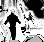 Jon summons a large knife.