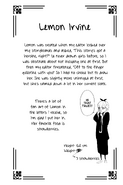 Volume 1 Character Page - Lemon Irvine