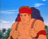 Buddie disguised as an Australian Aboriginal (episode 09)