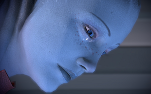 Liara laments Shepard's death