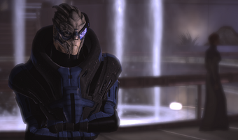 Garrus in the Council Chambers.