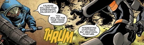 For... she is the krogan queen! Hurrah, hurrah for the krogan queen!