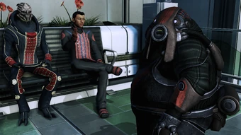 Three diplomats looking slick in their matching suits