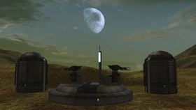 Two turrets and an entry point per base