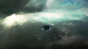 On approach to the lush salarian homeworld