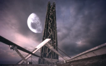 ExoGeni's repurposed tower looms over the Feros skyway