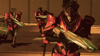 Soldiers of the Empire near the end of the Prothean genocide