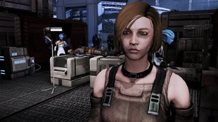 "Felicia Hannigan", former redhead and Normandy crew.