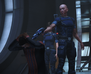 mass effect hostage mission Biotic Leader and chairman Burns