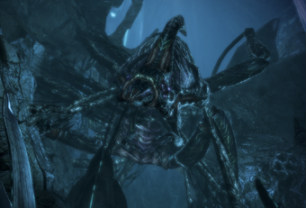 The Rachni Queen in captivity