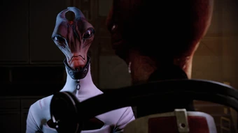 Maelon and Mordin on Tuchanka