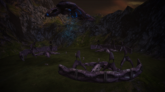 Heretic geth established outposts on several barren worlds in anticipation of a major assault