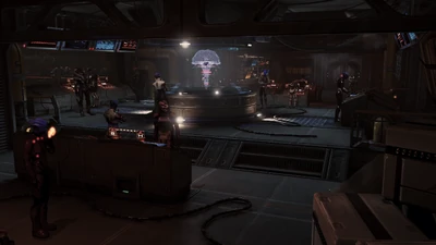 The command center in Aria's bunker