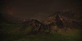 Green moss on the mountains and everywhere else