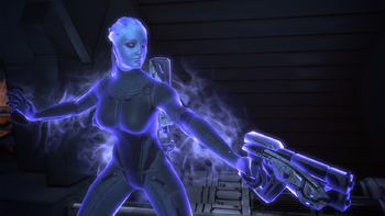 Liara uses Warp
