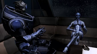 Come on. Spill it, T'Soni.