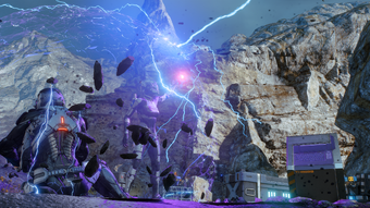 Lightning tickling Cora's biotics