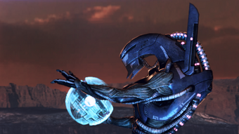 The geth unit Shepard was working with prepares to upload its upgrades to the consensus