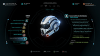 Casco de élite de Andrómeda fabricado con efectos agregados (Mass Effect: Andromeda)