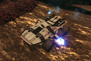 The Mako fires its machine gun