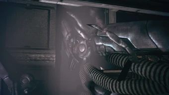 Closeup of a geth dropship's claw