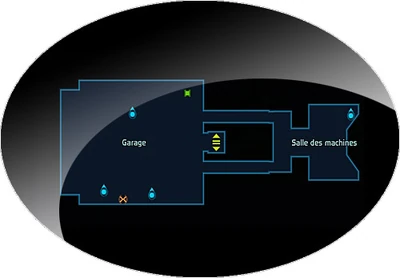 Garage et salle des machines