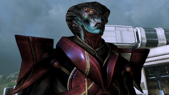 Javik immediately after reawakening 50,000 years later