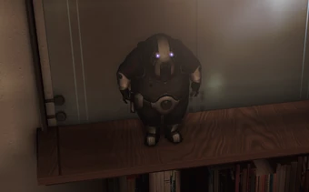 The volus plushie in Shepard's apartment