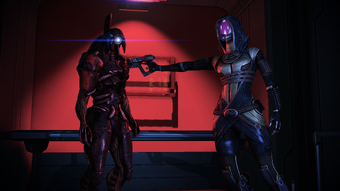 Tali confronts Legion