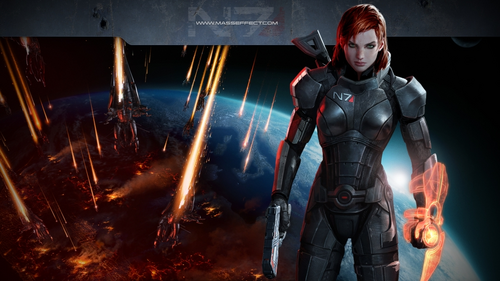 Mass Effect 3's default female Commander Shepard