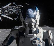 Jien Garson in dem Andromeda Initiative Orientation Briefing Trailer