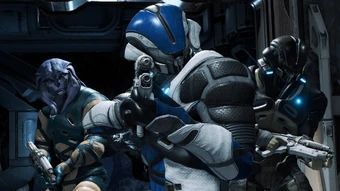 A heavily-armed Pathfinder team yields to these three racists