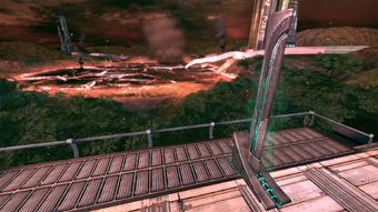 mass effect 3 eden prime mission The beacon and the mystery starship's crater