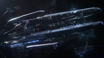 Andromeda Initiative arks undergoing final preparations near Luna